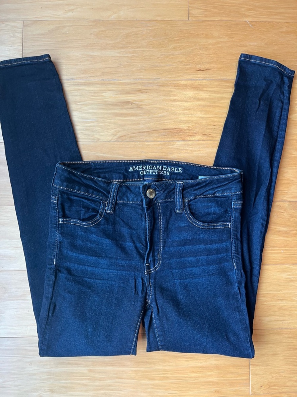 American Eagle Outfitters Navy Blue Women's Skinny Jeans